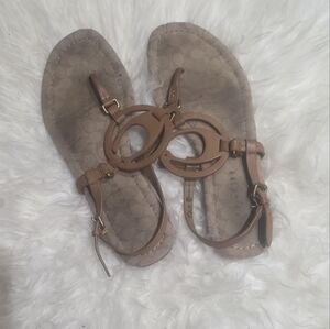 Coach Tan Sandals Size 7